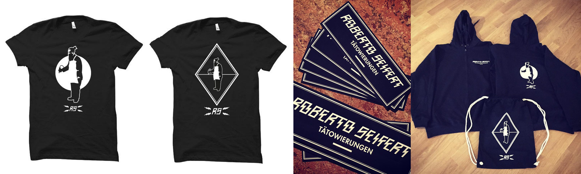 Roberto Seifert Tätowierungen – Merchandise: T-Shirts, Sticker, Taschen